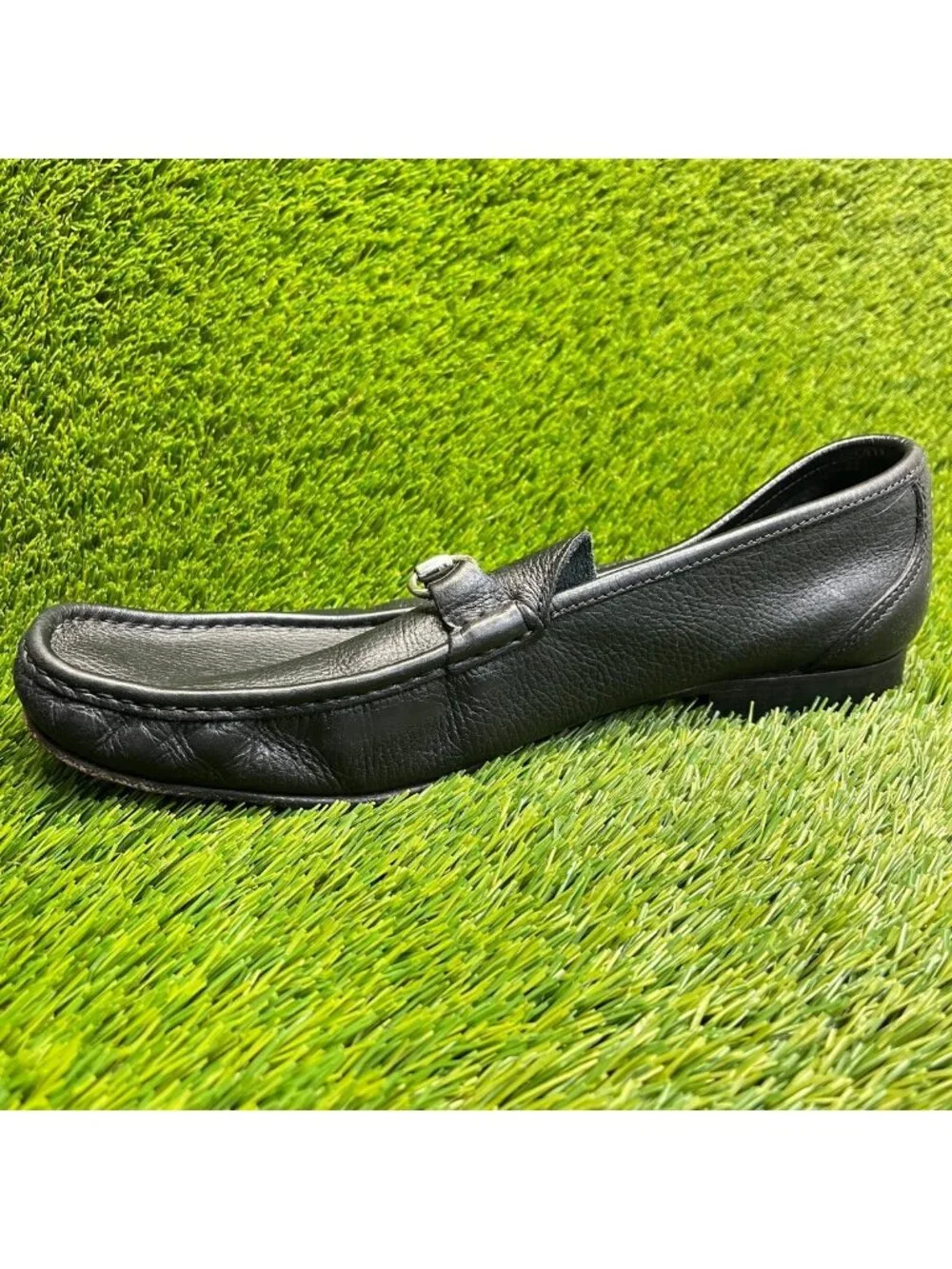 Sandro Moscoloni Sorrento Mens Size 13 Black Casual Slip On Horsebit Loafers
